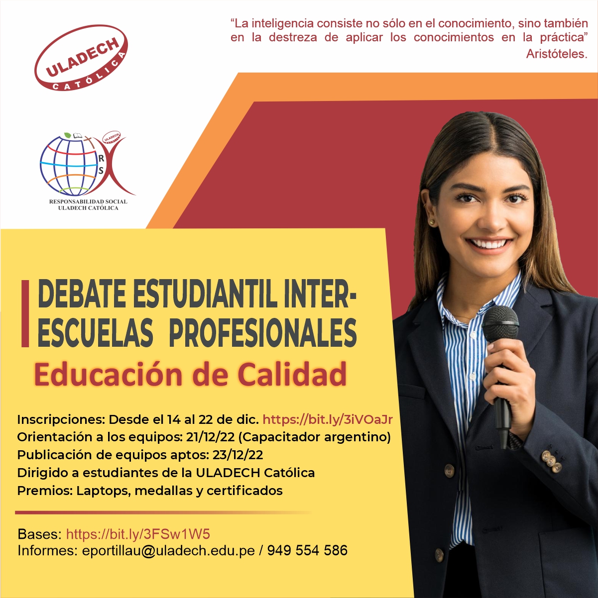 Debate estudiantil inter-escuelas profesionales 2022